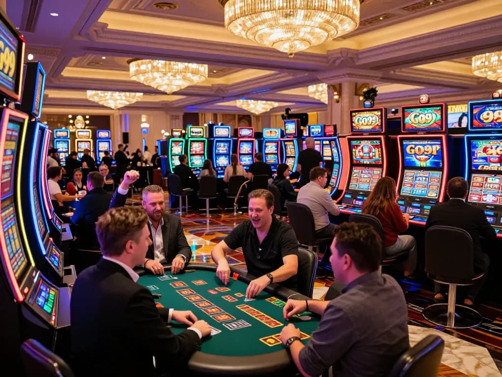 Experience excitement at Go 99 casino with vibrant gaming atmosphere and dynamic players