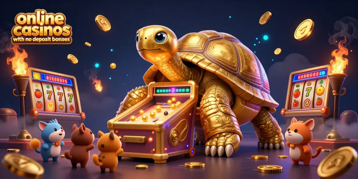 Engage with exciting online casinos with no deposit bonuses showcasing colorful pinball and slot features.