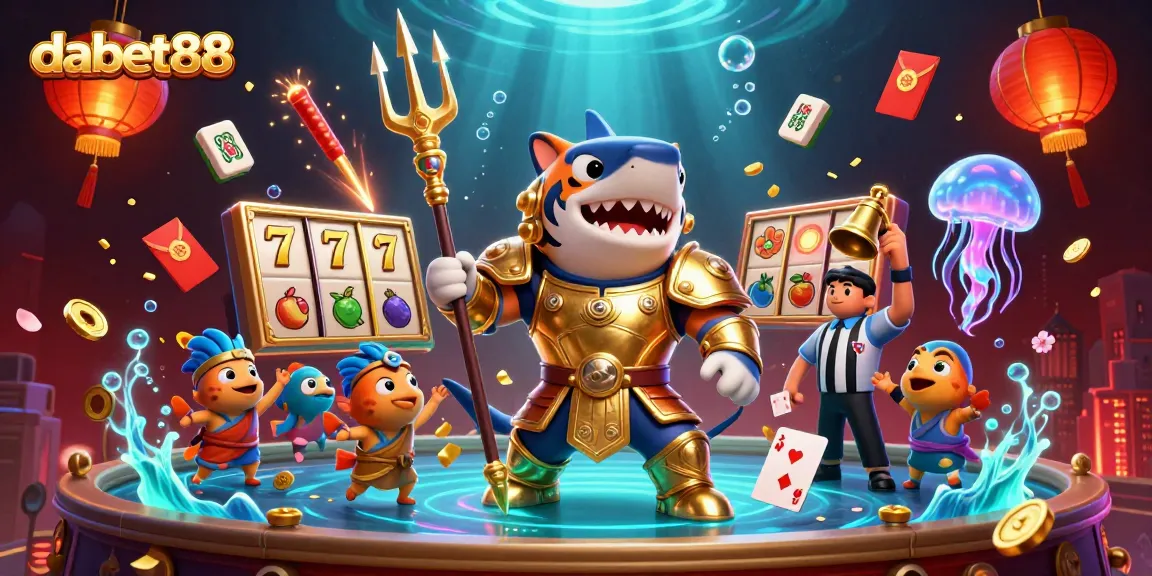 Experience winning big with dabet88, showcasing exciting casino elements in a vibrant 3D scene.