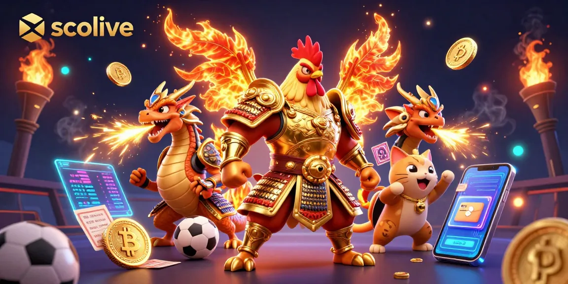 Experience thrilling soccer action with socolive's engaging characters amidst vibrant gambling elements.