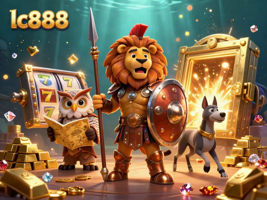 Engage with lc888's thrilling slot game experience featuring dynamic characters and jackpot elements.