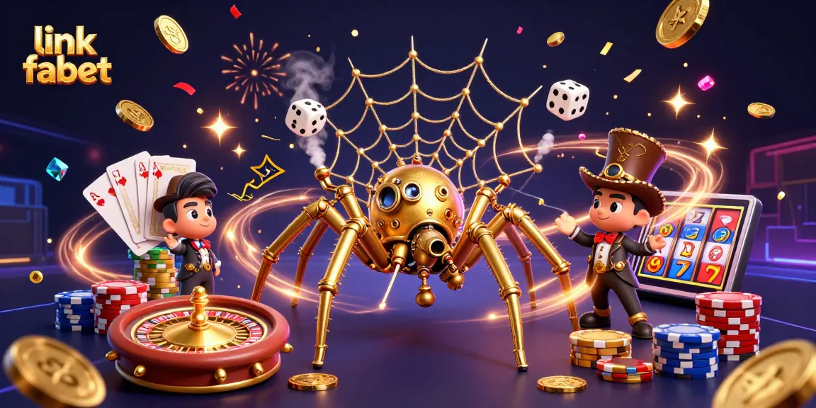 Engage in the excitement of link fabet with dynamic casino elements and characters.