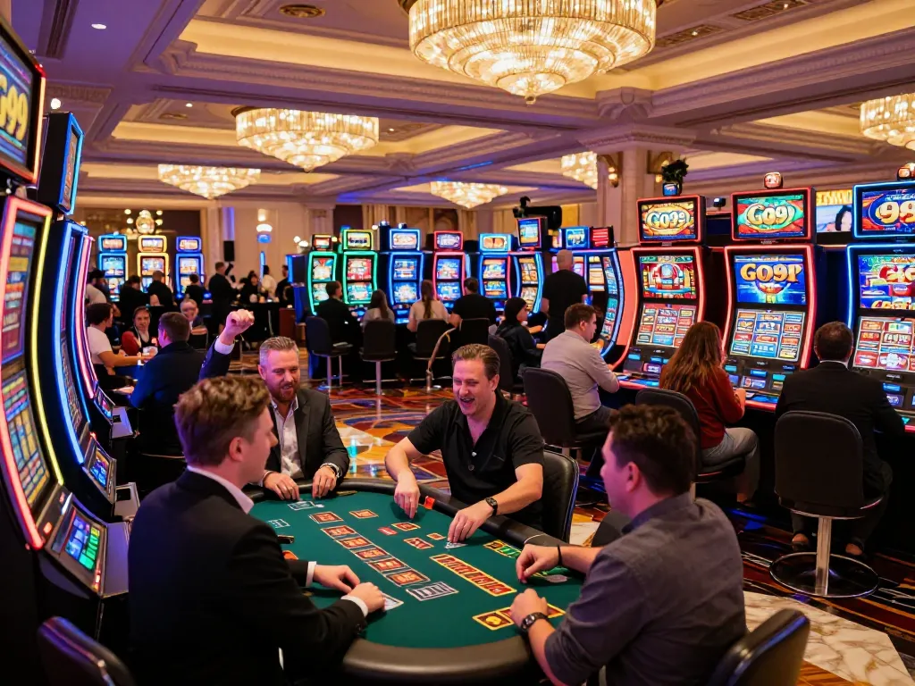 Experience excitement at Go 99 casino with vibrant gaming atmosphere and dynamic players