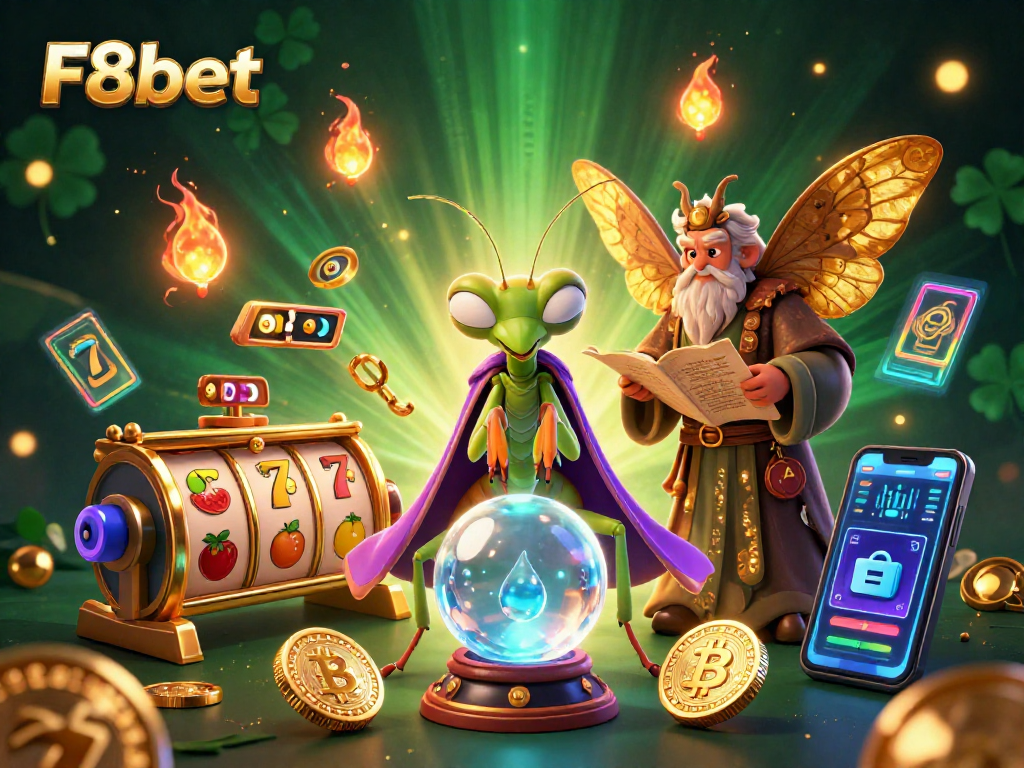 Join the action at F8bet with vibrant slots, coins, and mystical fortune tellers!