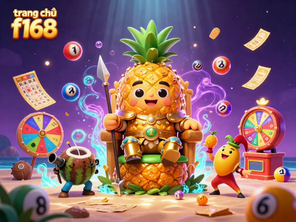Experience the excitement of trang chủ f168 with our vibrant casino scene featuring whimsical characters.