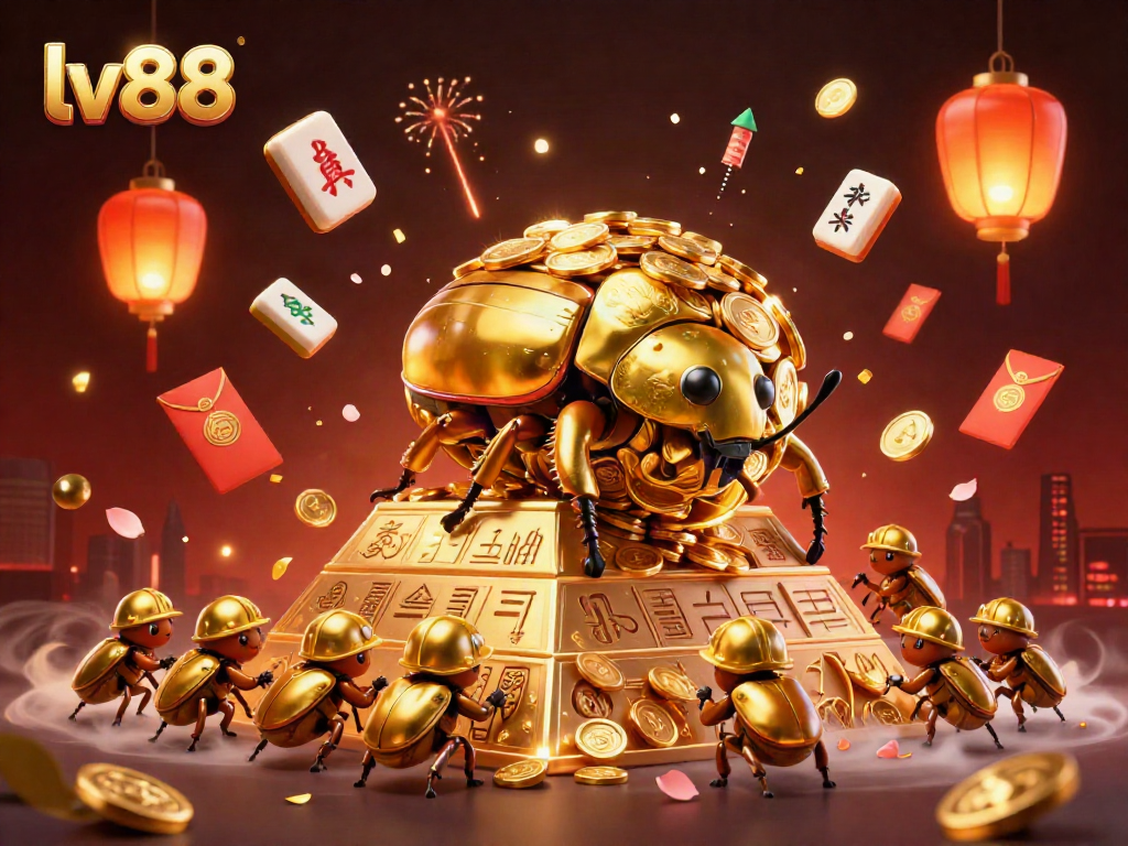 Engage in thrilling gameplay at lv88 with a vibrant scene showcasing rich casino elements.