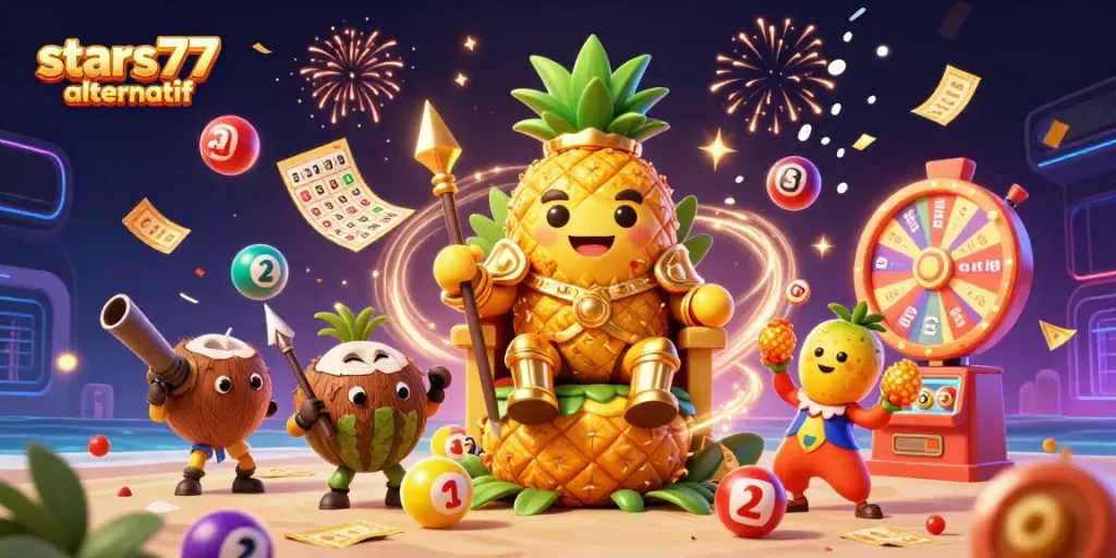 Memenangkan hadiah dengan bermain di bintang77 alternatif, penuh dengan bola lotere dan elemen kasino lainnya.