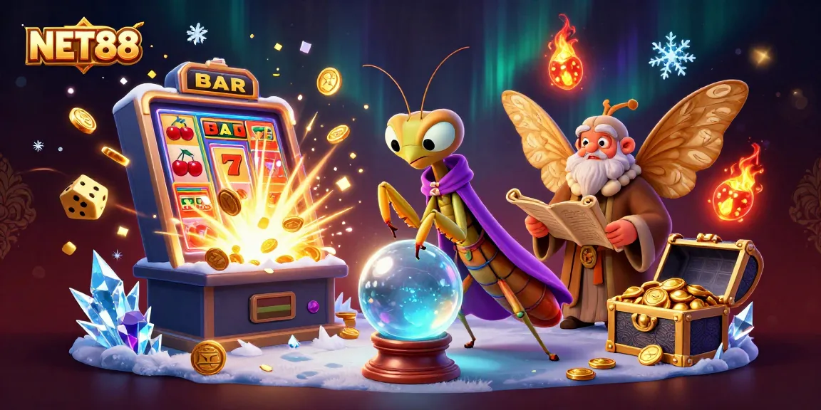 NET88 engages gamblers with a vibrant 3D casino scene featuring lively characters and dynamic elements.