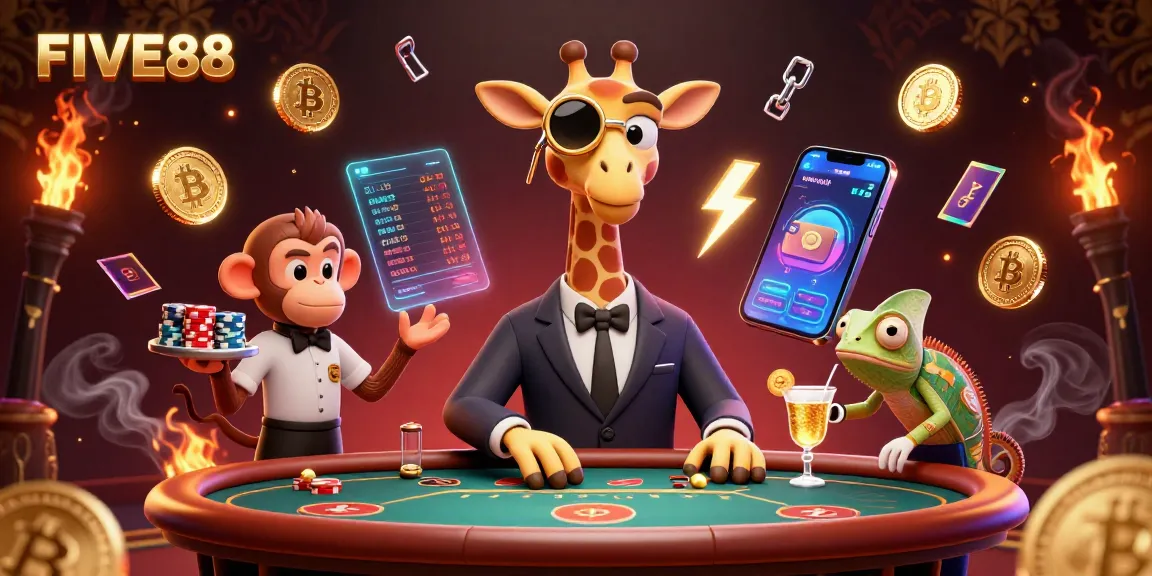 Join the excitement at FIVE88 and play unique casino games with animated characters, playful themes, and dynamic elements.