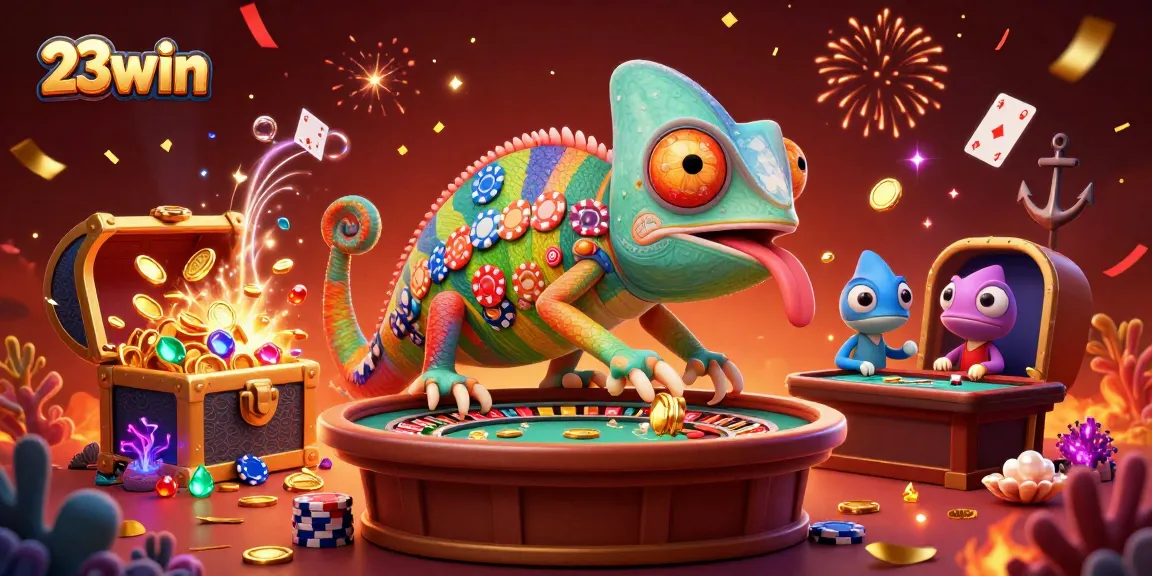 Engage in thrilling gameplay at 23win with colorful characters and dynamic casino elements.